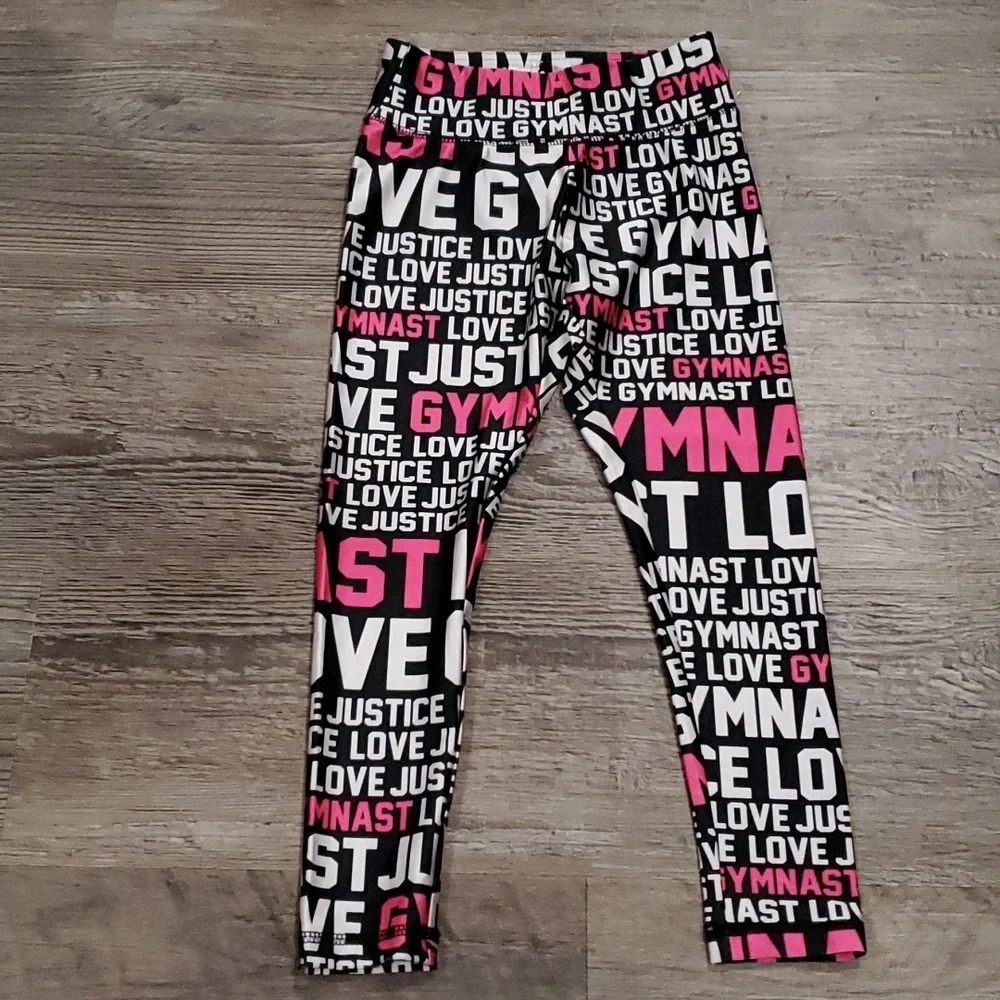 Justice Gymnastic Leggings Size 5